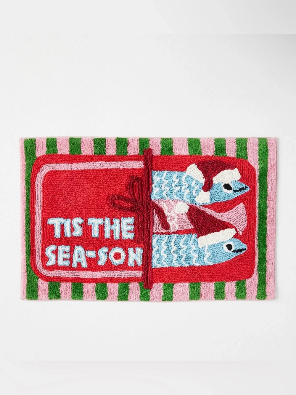 Anthropologie Tis the Season Tufted Bath Mat, NIP